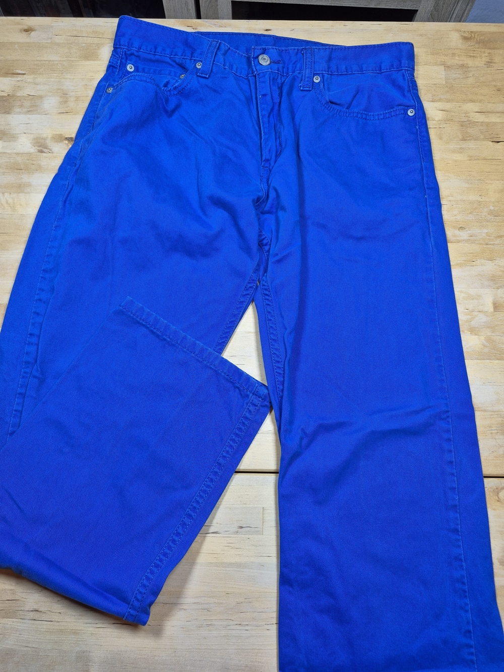 Levi's Men's Royal Blue Straight Jeans